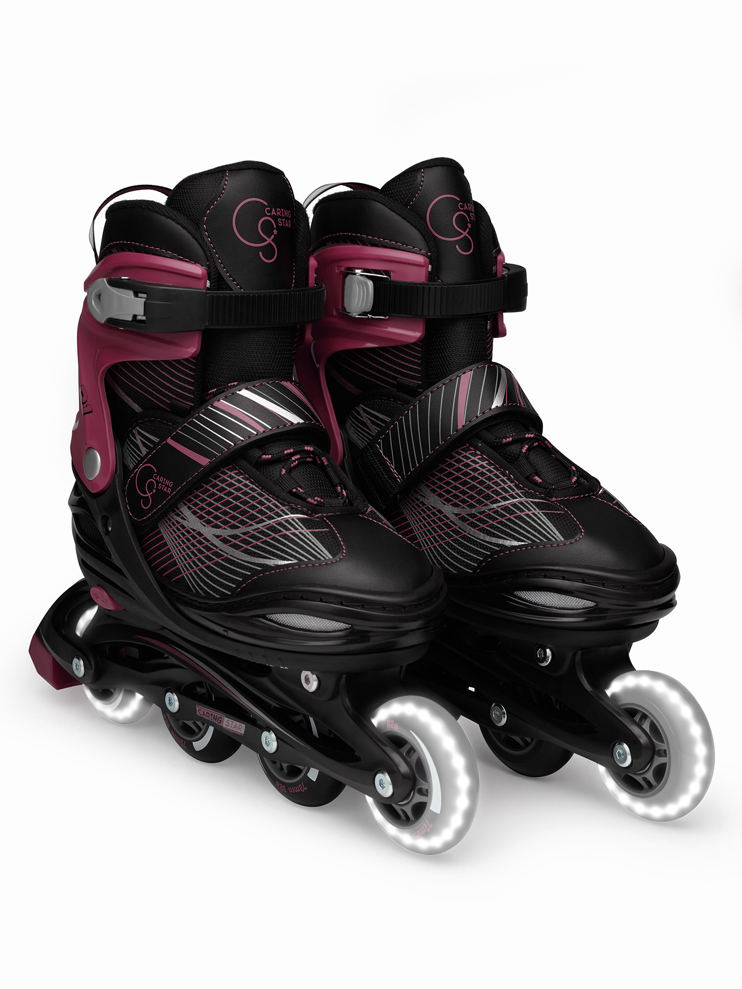 Коньки раздвижные "CARING STAR" R1